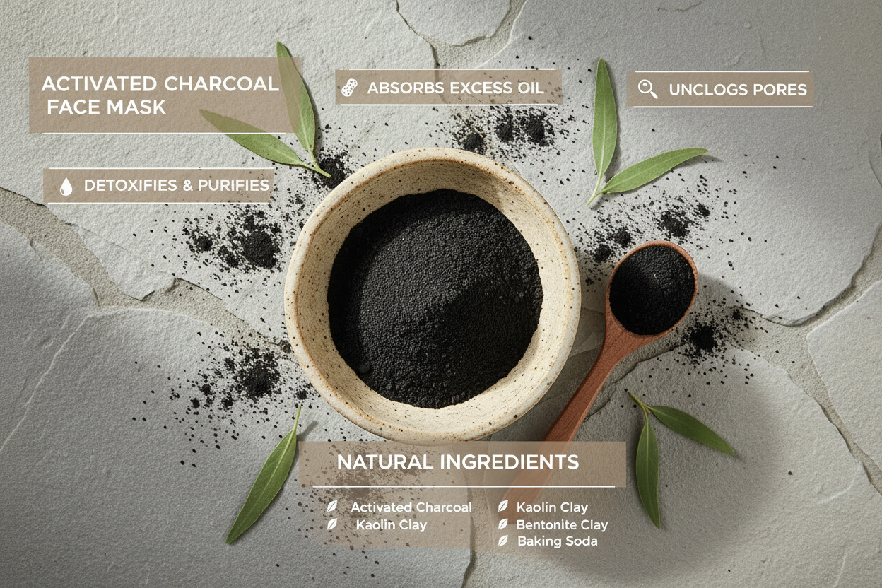 Charcoal Detox Face Mask Powder – Deep Clean + Pore Minimizer (2 Pack)