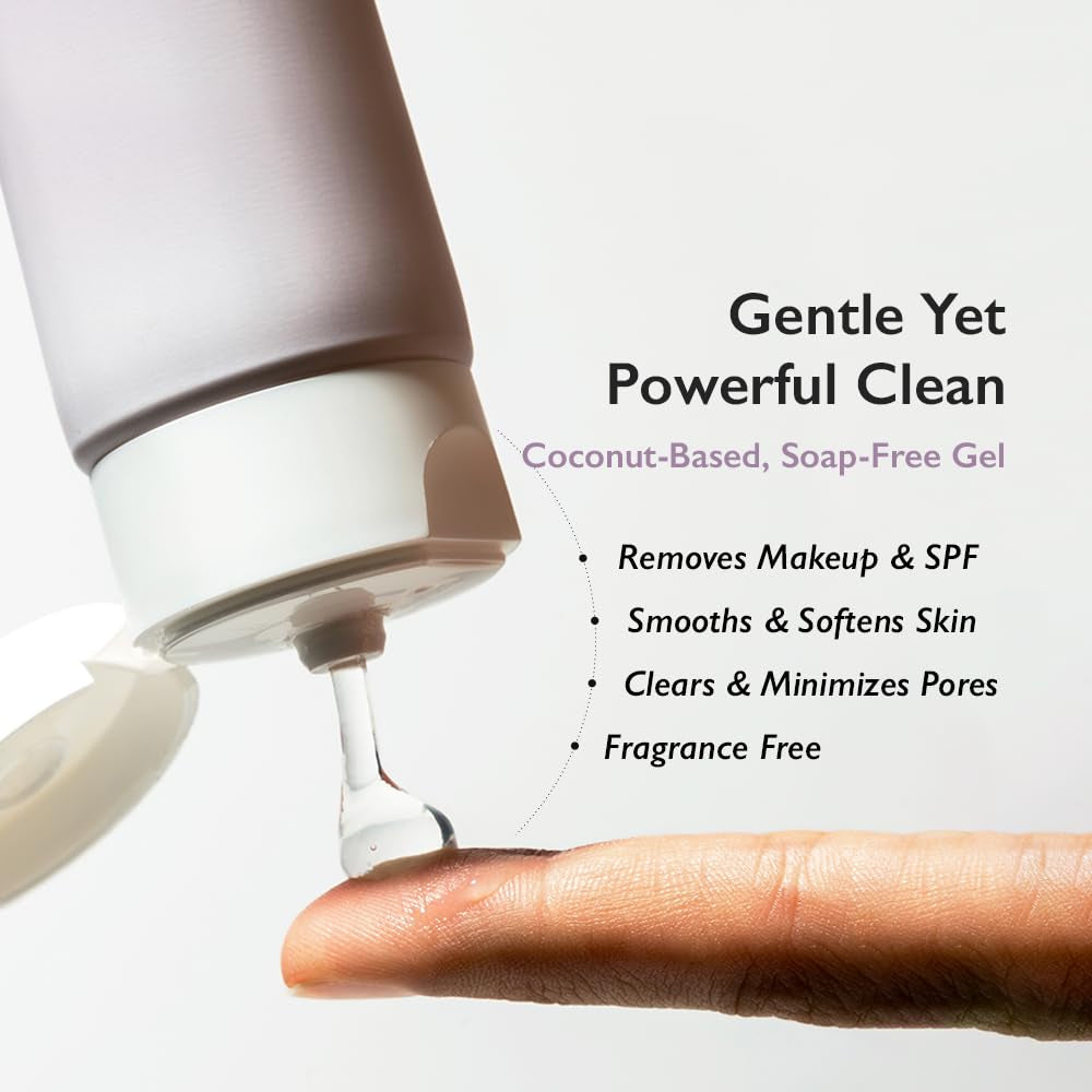 Wonder Black Rice Moisture 5.5 Soft Cleansing Gel, Gentle Daily Cleanser, Low 5.5Ph, Moisture Balance, Soap Free, for Sensitive Skin, Holiday Stocking Stuffer, Vegan, Cruelty-Free, 3.4 Fl.Oz