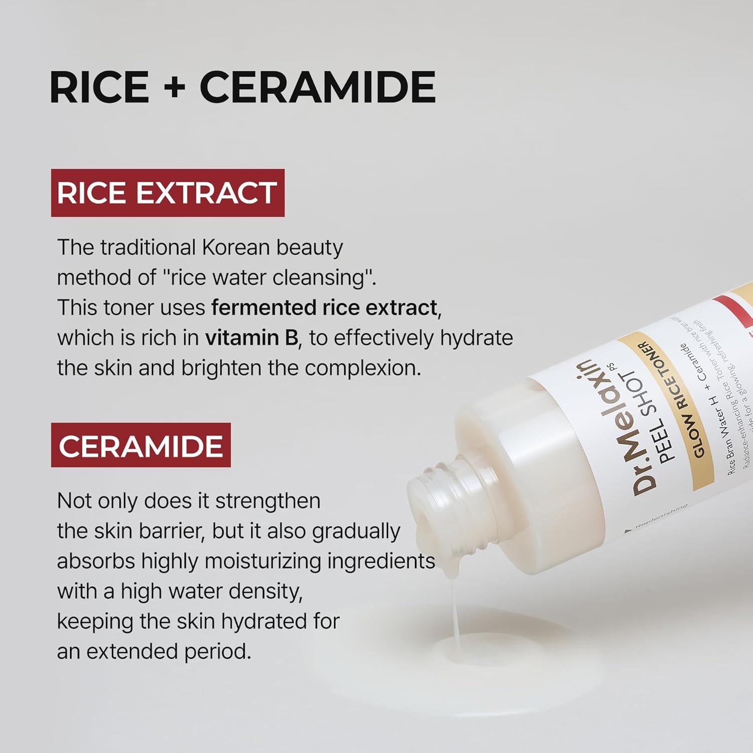 Peel Shot Glow Rice Toner 200Ml Hydrated Skin Cleansing Skin Korean Skin Care