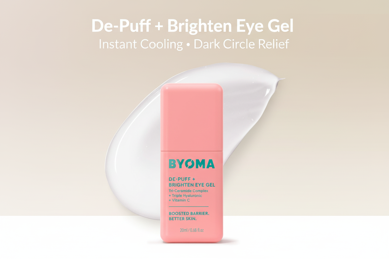 De-Puff & Brighten Eye Gel | Dark Circles + Puffiness Relief 0.68 Fl. Oz
