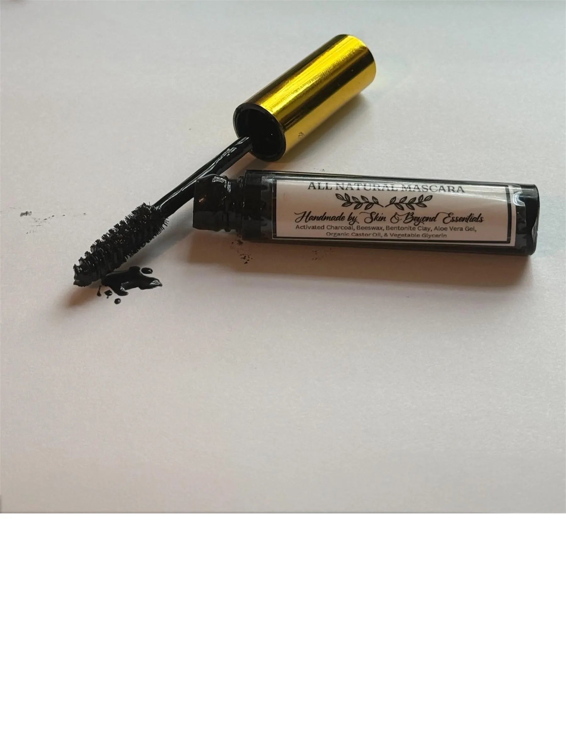 Natural Mascara for Sensitive Eyes | 6 Ingredients | Handmade Clean Beauty | Non-Toxic Minimalist Makeup