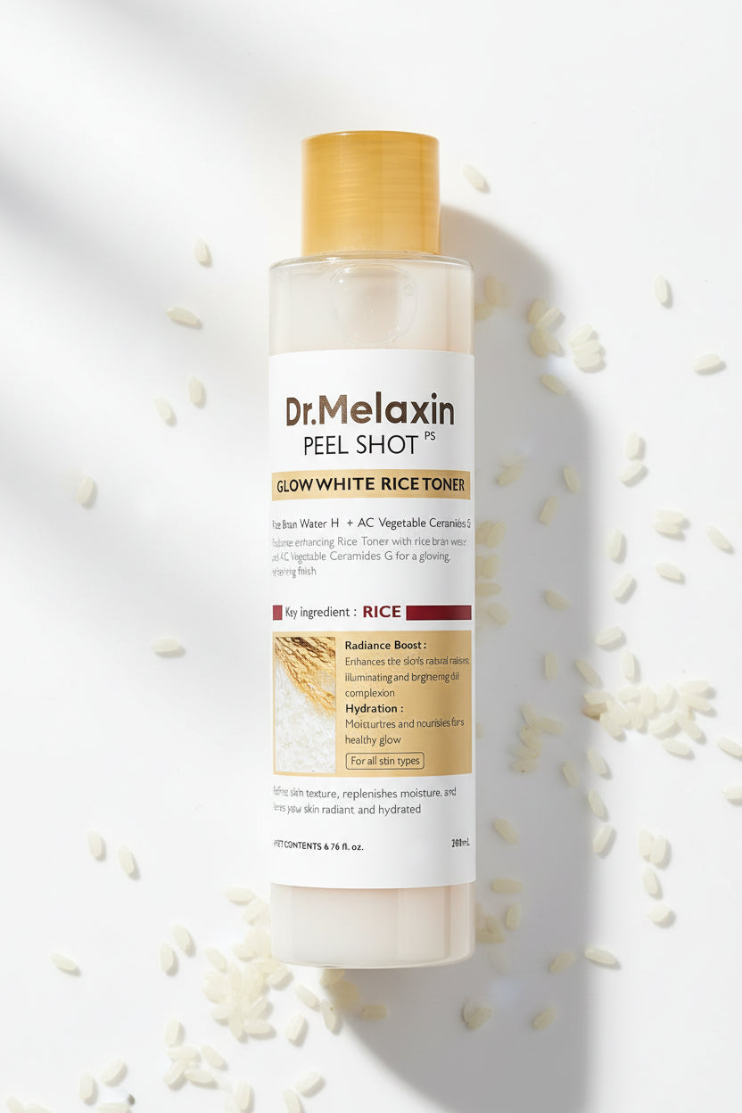 Peel Shot Glow Rice Toner 200Ml Hydrated Skin Cleansing Skin Korean Skin Care