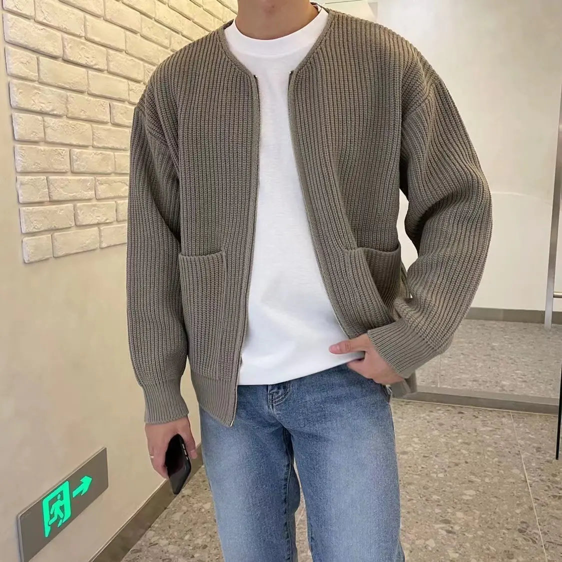 Men’s Trendy Knitted Cardigan