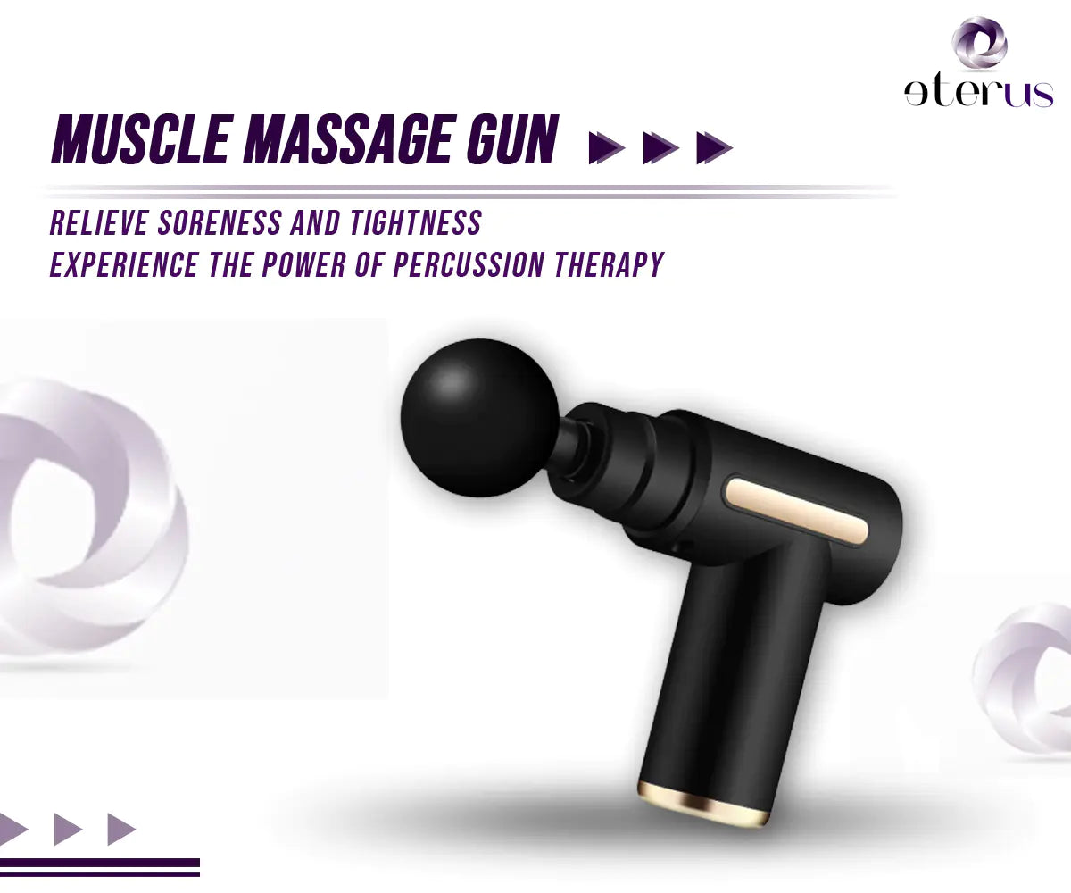 Muscle Massage Gun – Deep Tissue Percussion Massager for Pain Relief & Recovery | Portable & Quiet